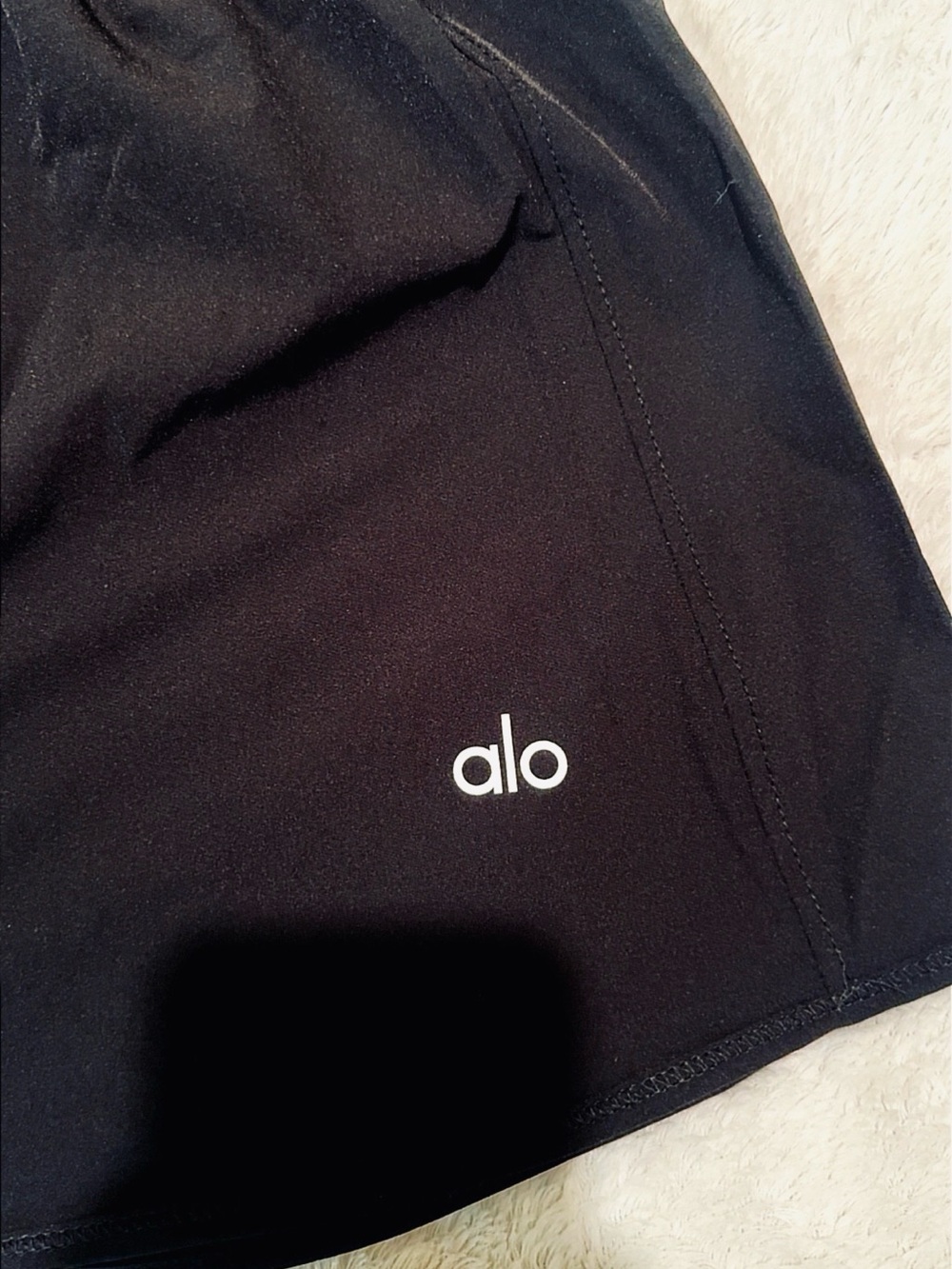 ALO Yoga Black Ribbed Cropped Tank and Skort Set - Picture 10 of 16